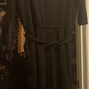 Black one piece jump suit